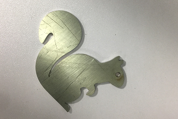 得马光纤激光切割机加工的金属